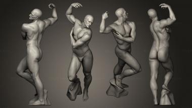 Figurines of people Warrior 14 3d model